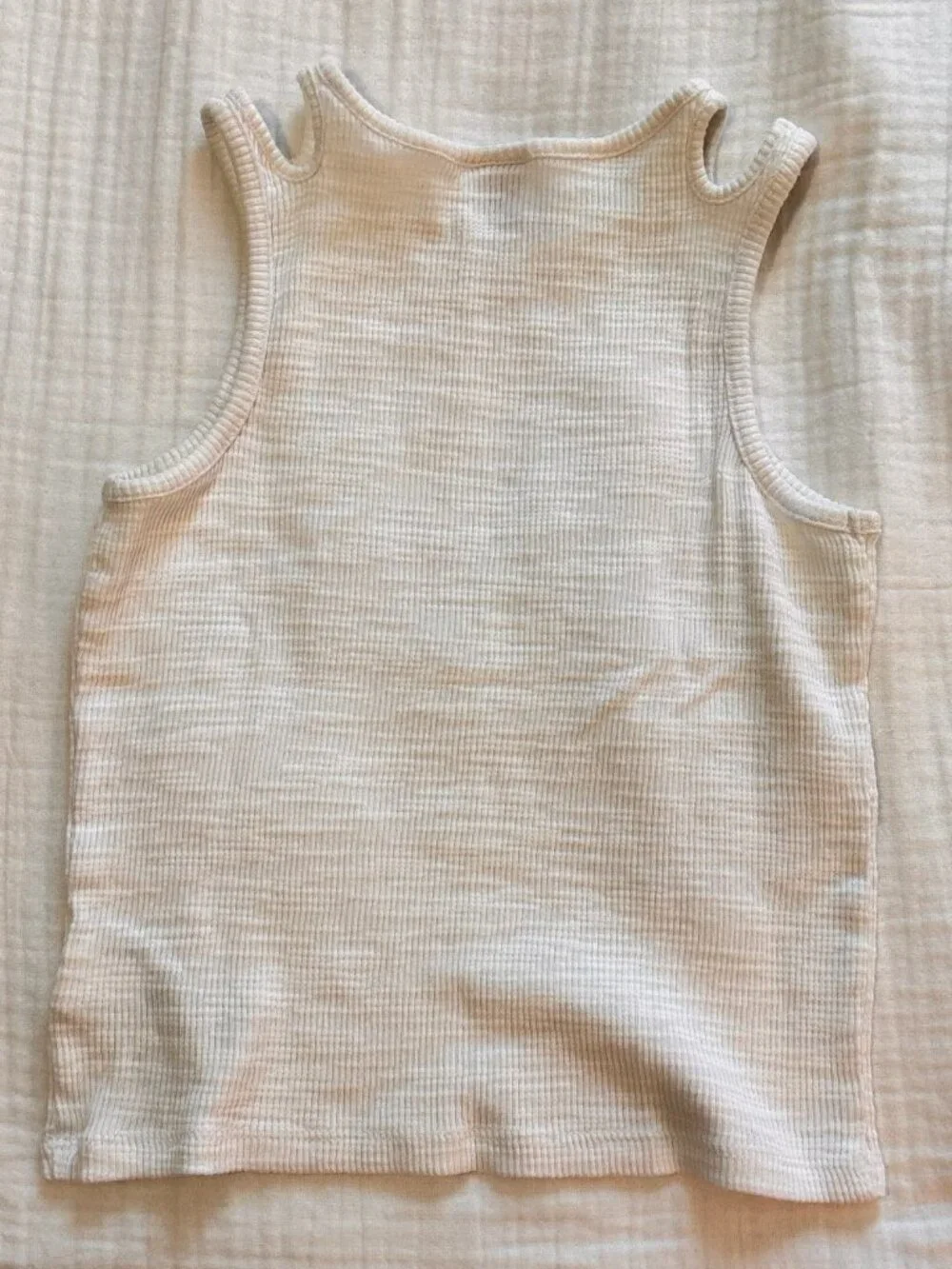White Old Navy Girls Cutout Tank